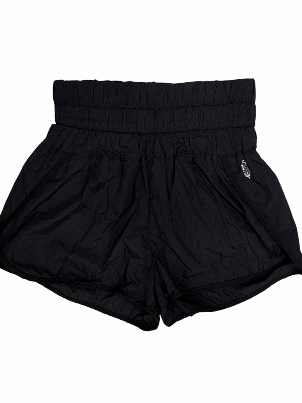 Free People FP Movement Shorts Womens Small Black High Rise Athletic Run Workout